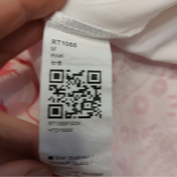 Pink Floral Tiered Ruffle Sundress Adjustable Straps Empire Waist Size Medium - Picture 9 of 9